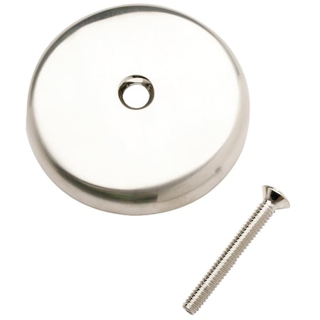 All-Source One-Hole Brushed Nickel Bath Drain Face Plate 438716